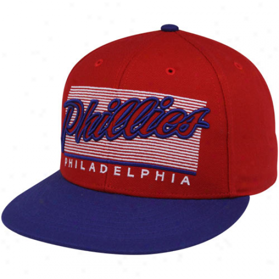 '47 Brand Philadelphia Phillies Red-royal Azure Kelvin Mvp Snpaback Adjuqtable Hat