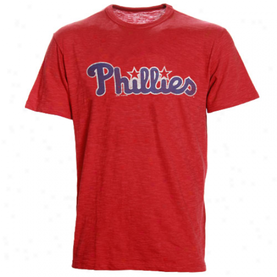 '47 Brand Philadelphia Phillies Red Scrum Premium Slub T-shirt