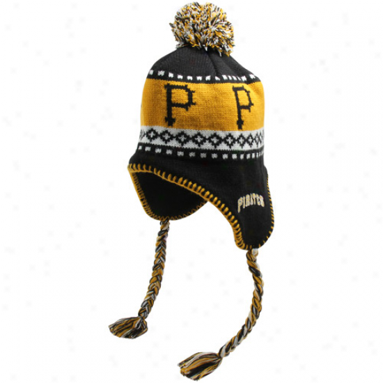 '47 Brand Pittsburgh Pirates Blac kAbomination Tassel Knit Beanie