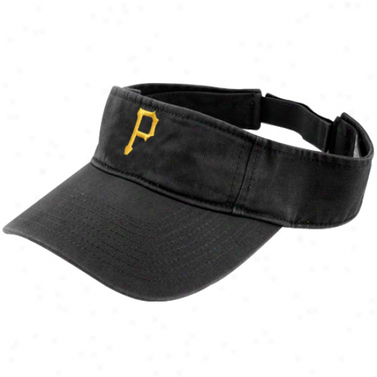 '47 Brand Pittsburgh Pirates Black Logo Adjustable Visor