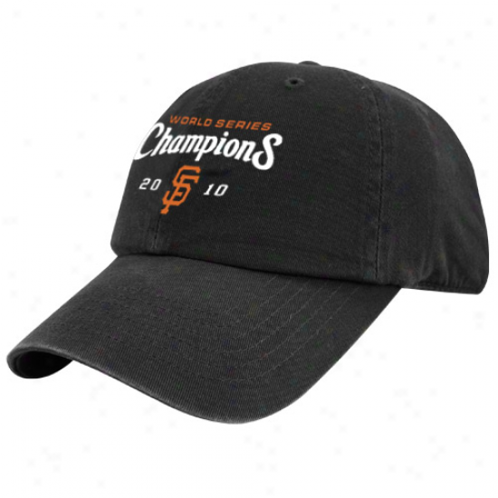 '47 Brand SanF rancisco Giants 2010 World Series Champions Black Champs Franchise Fitted Hat