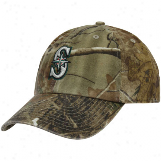 '47 Brand Seattle Mariners Real Tree Camo Cleanup Adjustable Hat