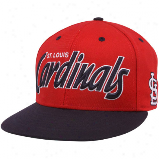 '47 Brand St. Louis Cardinals Red-navy Blue Retro Script Snapback Adjustable Hat