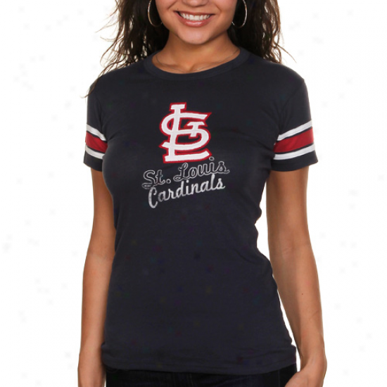 '47 rBand St. Louis Cardinals Womens Campus T-shirt - Navy Blue