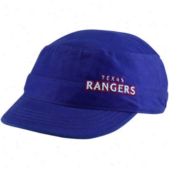 '47 Brand Texas Rangers Ladies Royal Blue Janet Adjustable Military Hat