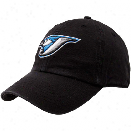 '47 Brand Toronto Blue Jays Black Franchise Flex Fit Hat