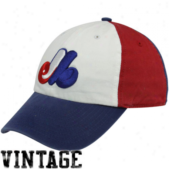 '47 Brand Washington Nationals Royal Blue-red Exposition Franchise Cooperstown Vintage Fitted Hat