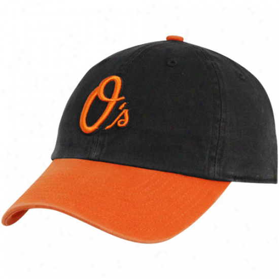 '47 Twins Baltimore Orioles  Black-orange Franchise Fitted Cardinal's office