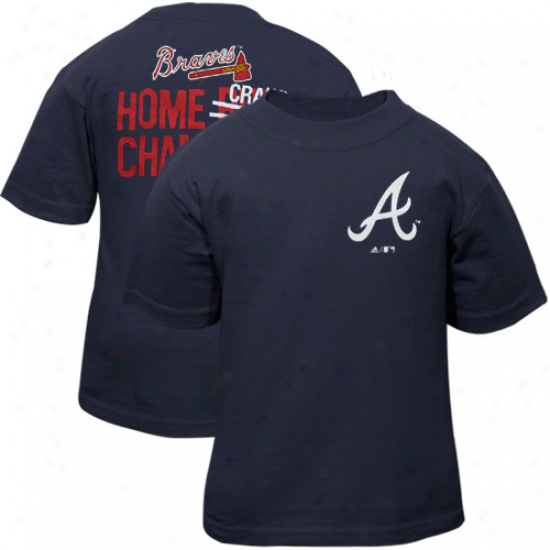 Adidas Atlanta Braves Infant Navy Blue Home Crawl Champion T-shirt