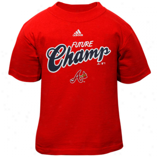 Adidas Atlanta Braves Toddler Red Future Champ T-shirt