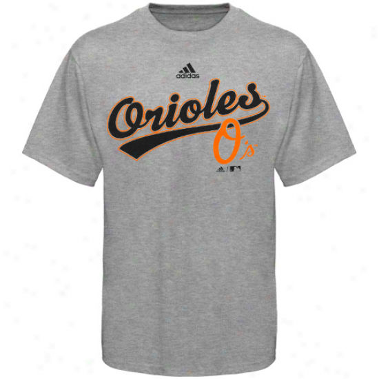Adidas Baltimore Orioles Ash Boy Script T-shirt
