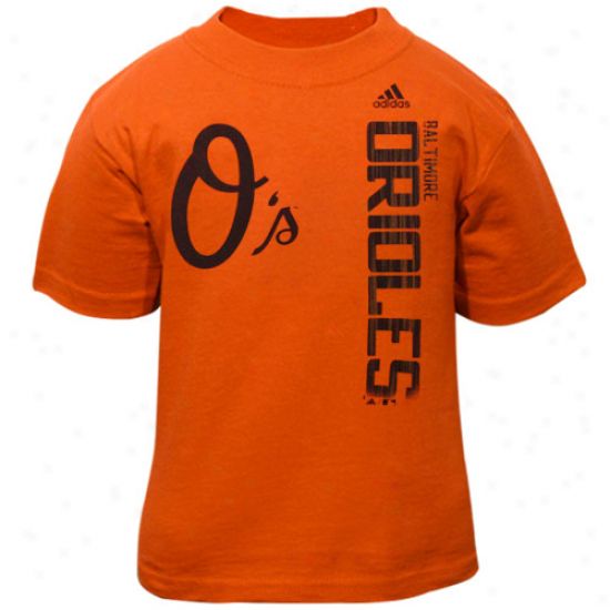 Adidas Baltimore Orioles Toddler Orange The Loudest T-shirt