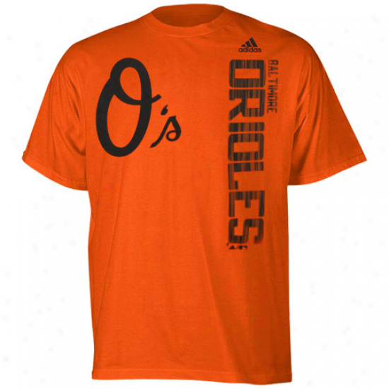 Adidas Baltimore Orioles Youth Orange The Loudest T-shirt