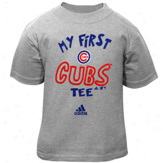 Adidas Chicago Cubs Infant Ash The Other First T-shirt