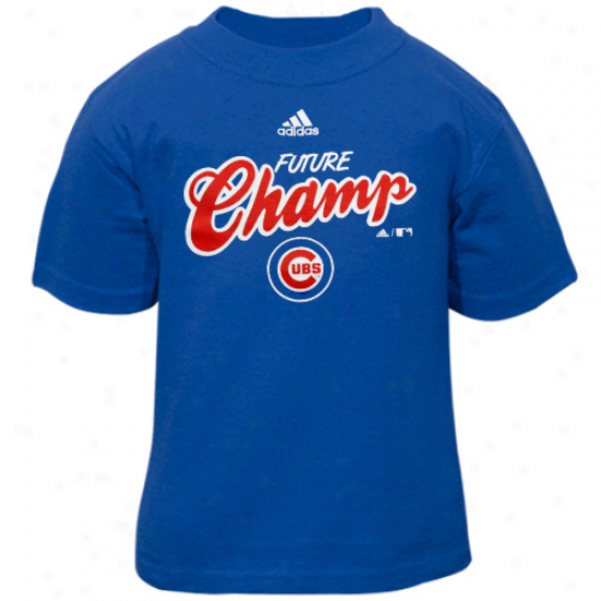 Adidas Chicago Cubs Toddler Magnificent Blue Future Champ T-shirt