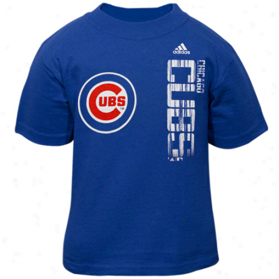 Adidas Chicago Cubs Toddler Royal Blue The Loudest T-shirt