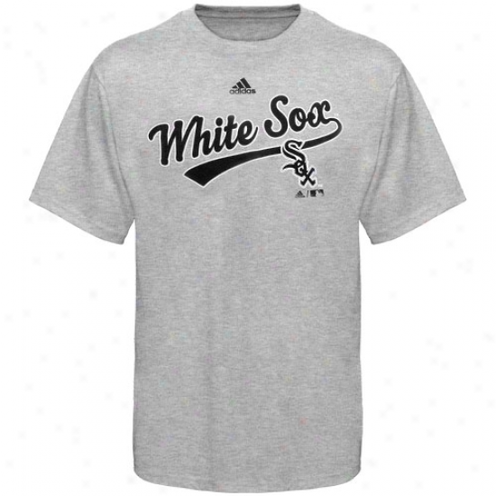 Adidas Chicago White Sox Youth Ash Script T-shirt