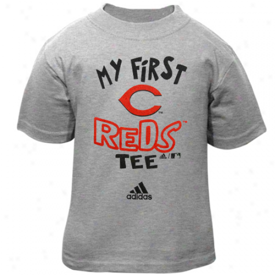 Adidas Cincinnati Reds Infant Ash The Other First T-shirt