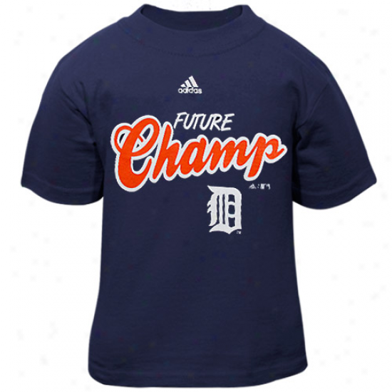 Adidas Detroit Tigers Toddler Navy Blue Future Champ T-shirt