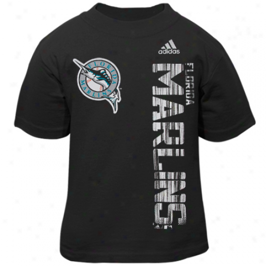 Adidas Florida Marlins Toddler Black The Loudest T-shirt