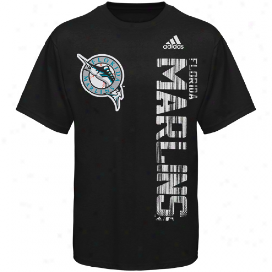 Adidas Florida Marlins Youth Black The Loudest T-shirt