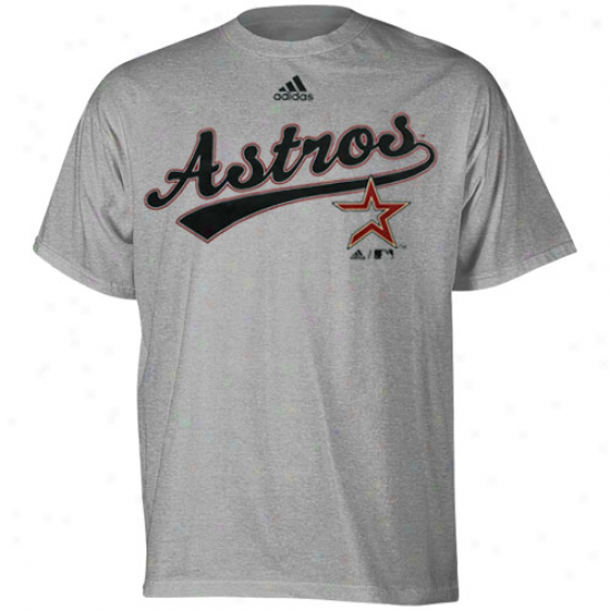 Adidas Houston Astros Ash Youth Sxript T-shirt