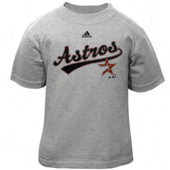 Adidas Houston Astros Toddler Ash Script T-shirt
