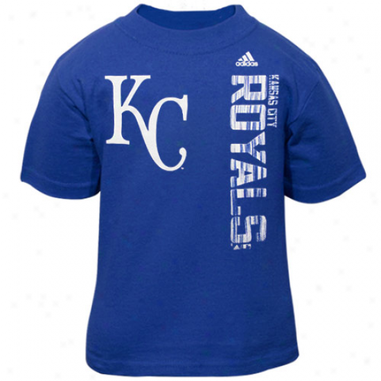 Adidas Kansas City Royals Toddler Royal Blue The Loudest T-shirt