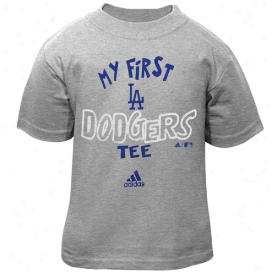 Adidas L.a. Dodgers Infant Ash The Other First T-shirt