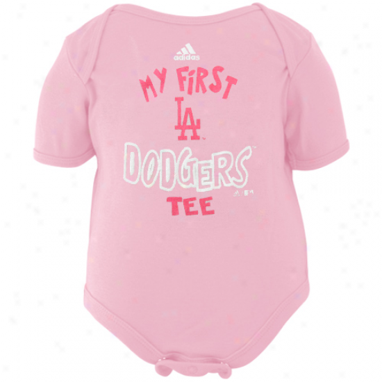 Adidas L.a. Dodgers Infant Girls Pink The Other First Creeper