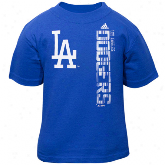 Adidas L.a. Dodgers Toddler Royal Blue The Loudest T-shirt