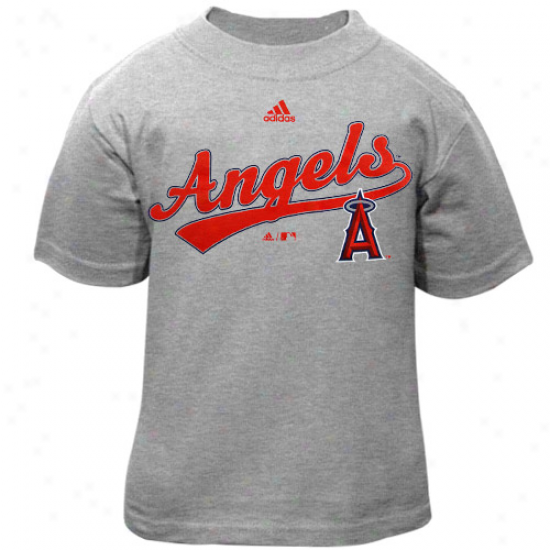 Adidas Los Angeles Angels Of Anaheim Toddler Ash Script T-shirt