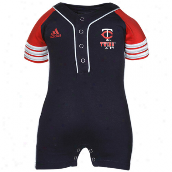 Adidas Minnesota Twins Infant Navy Blue Jersey Romper