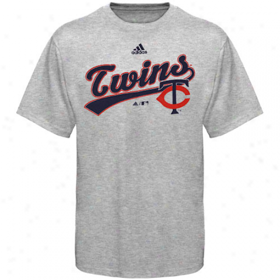 Adidas Minnesota Twins Preschool Ash Script T-shirt