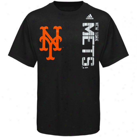 Adidas New York Mets Youth The Loudest T-shirt - Black