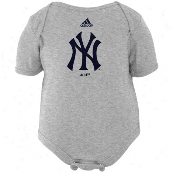 Adidas New Yorrk Yankees Infsnt Ash Team Logo Creeper