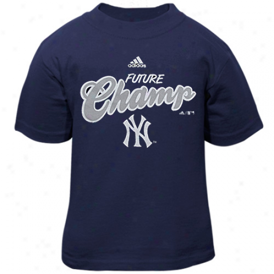 Adidas New York Yankees Toddler Navy Blue Futurity Champ T-shirt