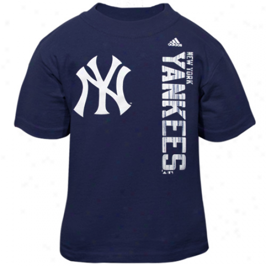 Adidas New York Yankees Toddler Navy Blue The Loudest T-shirt