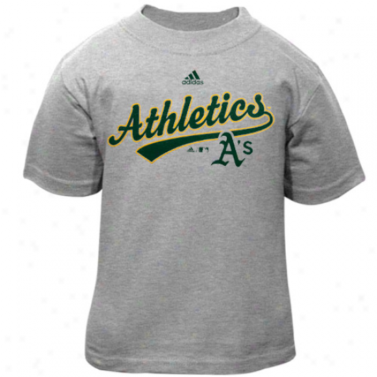 Adidas Oakland Athletics Toddler Ash Script T-shirt