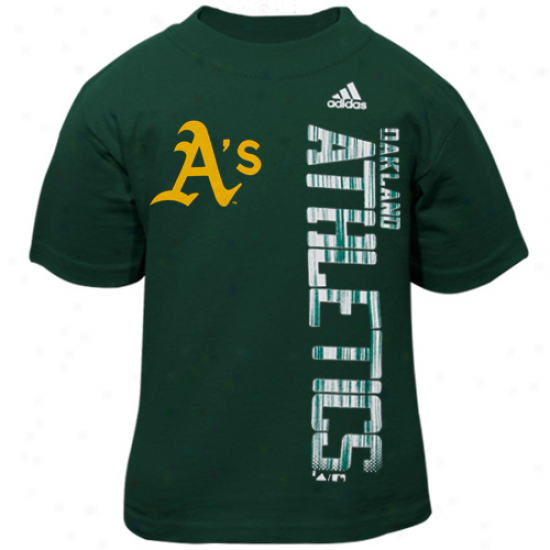 Adidas Oakland Athletics Toddler Green The Loudest T-shirt