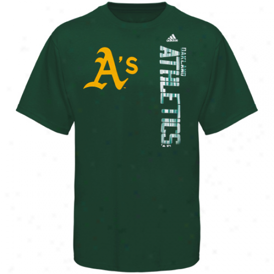 Adidas Oakland Athletics Boy Green The Loudest T-shirt