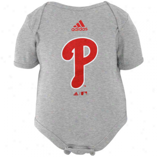 Adidas Philadelphia Phillies Infant Ash Team Logo Crreper