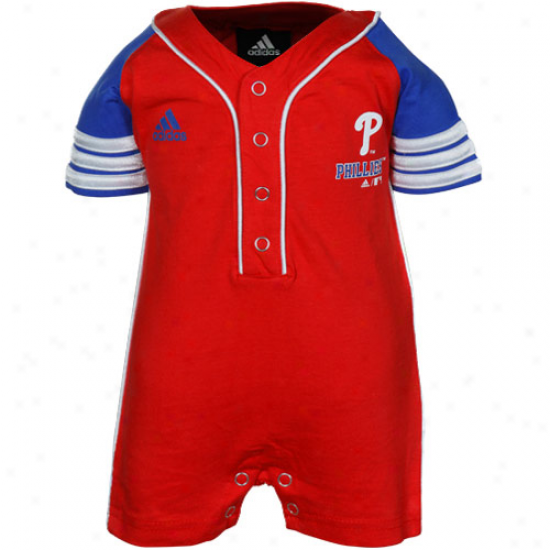 Adidas Philadelphia Phillies Infant Red Jersey Romper