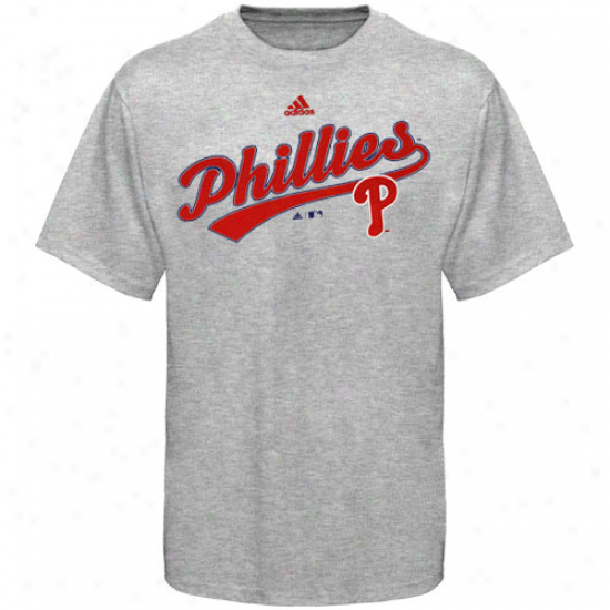 Adidas Philadelphia Phillies Preschoo Ash Script T-shirtt