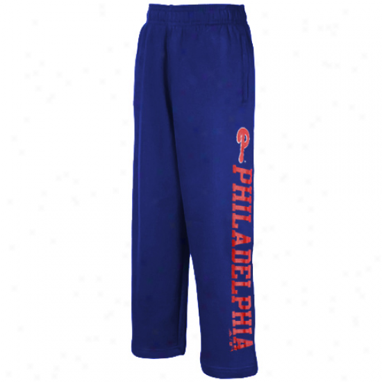 Adisas Philadelphia Phillies Preeschool Royal Boue Word Plus Cover fleecily Swdatpants