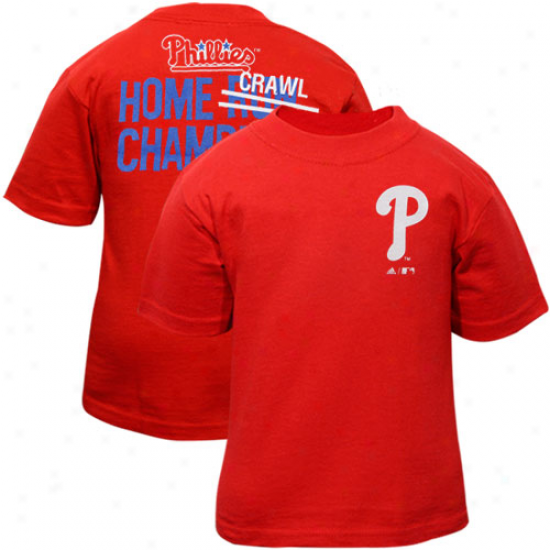 Adidas Philadelphai Phillies Red Home Crawl Champion Infant T-shirt