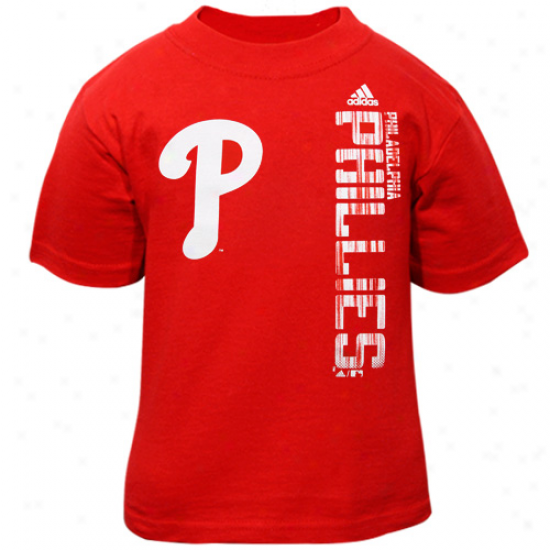 Adidas Philadelphia Phillies Toddler Red The Loudest T-shirt