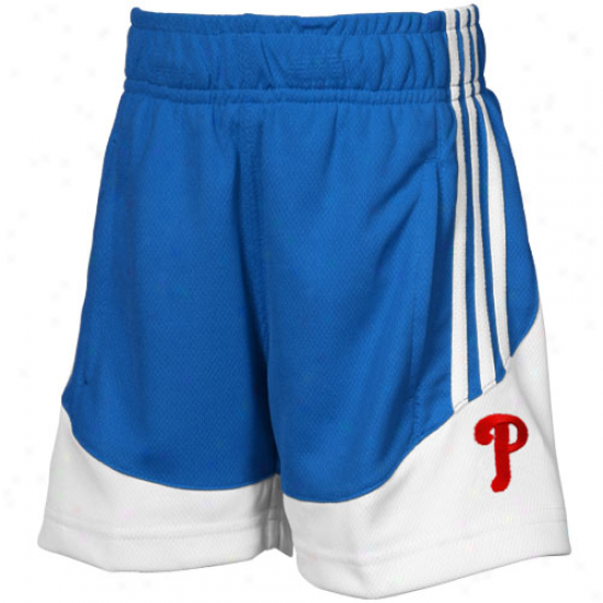 Adidas Philadelphia Phillies Toddler Royal Blue Pre-game Mesh Shorts