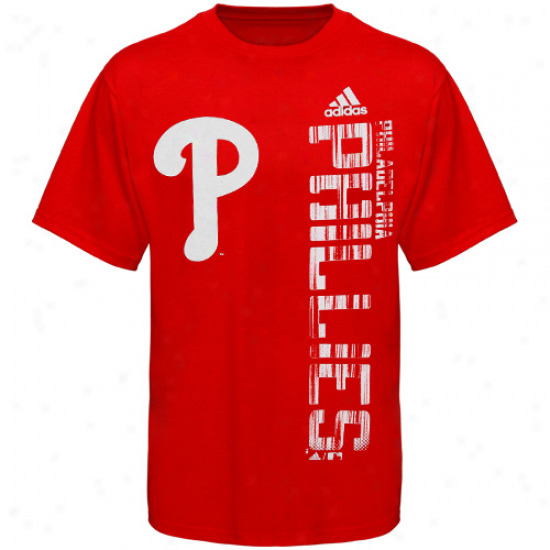 Adidas Philadelphia Phillies Youth Red The Loudest T-shirt