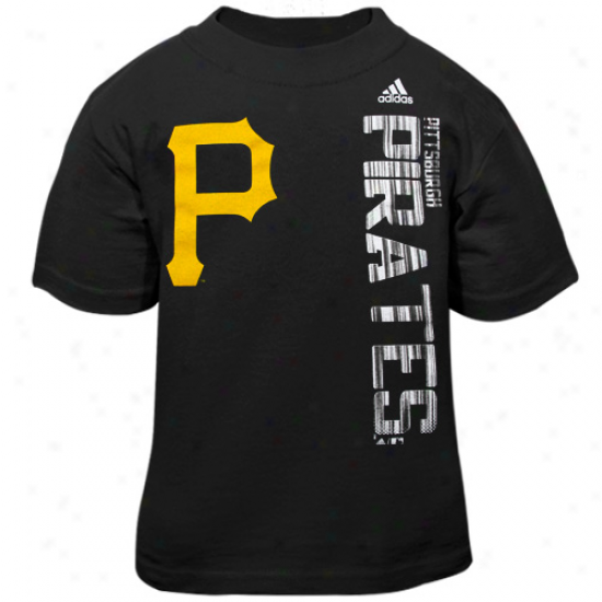 Adidas Pittsvurgh Pirates Toddler Black The Loudest T-shirt